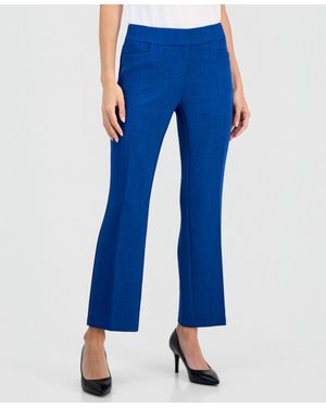 Kasper Petite Mid-rise Front Pocket Trouser Pants - Yellow