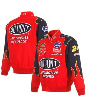 JH Design Red Jeff Gordon Dupont Twill Driver Uniform Full-snap Jacket