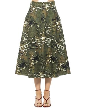 Alexia Admor Avery Cargo Midi Skirt - Green