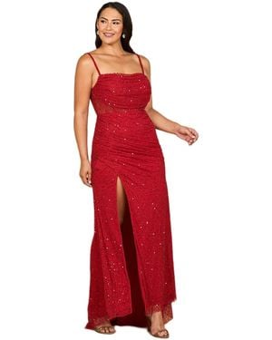 Lara Elegant Corset Gown - Red