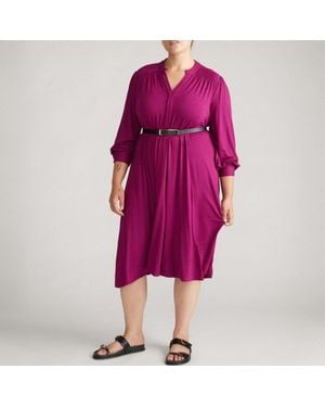 UNIVERSAL STANDARD Gramercy Liquid Jersey Dress - Pink