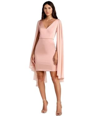 mac duggal pink dress long sleeve Ieena for Mac Duggal - Pink Sequined Long Sleeve Gown
