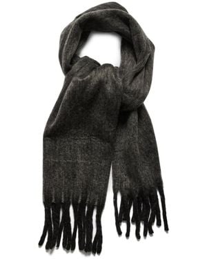 Steve Madden Soft Contrast Lofty Scarf - Black