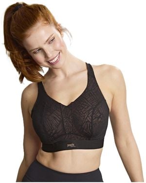 Panache Endurance High Impact Underwire Unlined Sports Bra - Black