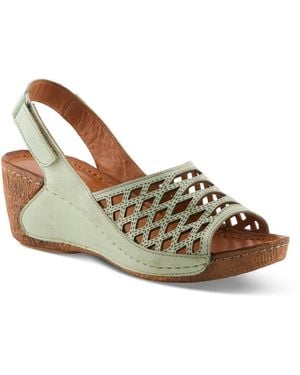 Spring Step Denair Wedge Slingback - Brown