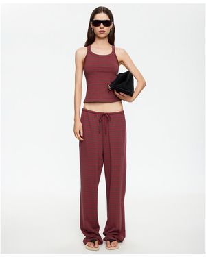 Lioness Sleeveless Scoop Neck Top - Red