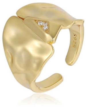 Retro Chic Snowing Ring - Metallic