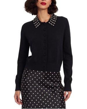 Chinti & Parker Wool-cashmere Jewel-neck Cardigan - Black