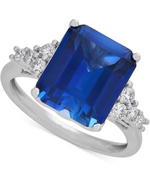 Grown With Love Lab Grown Gemstone & Lab Grown Diamond (1/3 Ct. T.w. - Blue