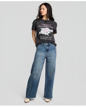 And Now This Seamed Wide-leg Jeans - Blue