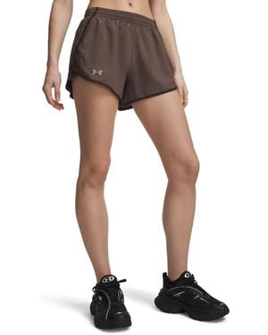 Under Armour Fly By Mesh-panel Running Shorts - Blue