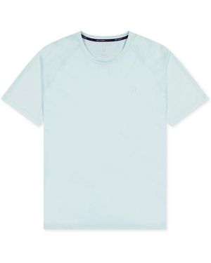 Spyder Short Sleeve Waffle-knit Crewneck Swim Shirt - Blue