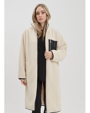 Nom Maternity Teddi Coat - Black