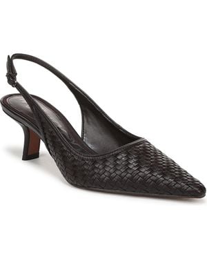 Sam Edelman Bianka Slingback Kitten-heel Pumps - Black