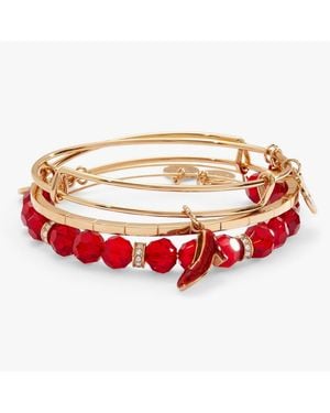 ALEX AND ANI The Wizard Of Oz Dorothy Bangles Set Of 3 - Red