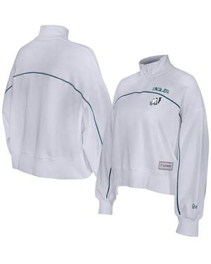 KTZ Philadelphia Eagles Functional Fandom Quarter-zip Sweatshirt - Blue