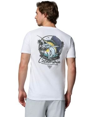 Columbia Pfg Rico Graphic T-shirt - White