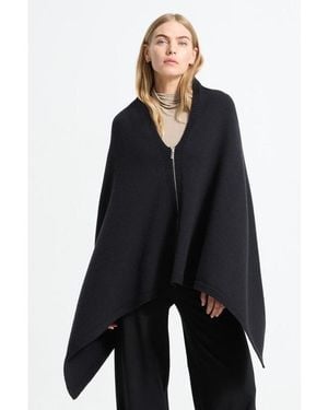MARCELLA Mika Knit Cape - Black