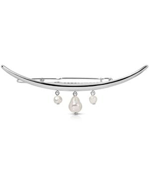 Ettika Mermaid Cultivated Pearl Barrette - White