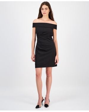 Sam Edelman Off-the-shoulder Mini Dress - Black