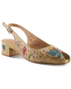 L'ARTISTE Street Peep Peep-toe Heel - Natural