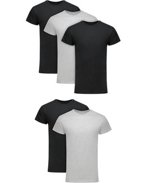Hanes Ultimate Short-sleeve Crewneck Undershirt - Black