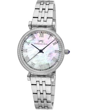 Porsamo Bleu Emma Stainless Steel And Mop Dial Watch 1142aems - Metallic