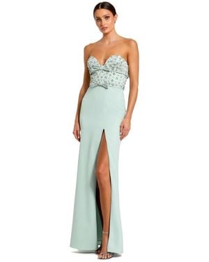 Mac Duggal Elegant Crepe Gown - Blue