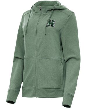 Antigua Hawaii Rainbow Warriors Seeker Full-zip Hoodie - Green