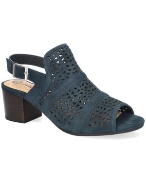 Bella Vita Marti Block Heel Sandals - Blue