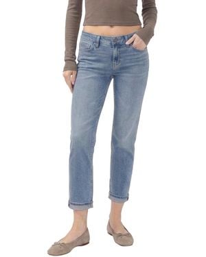 Silver Jeans Co. Boyfriend Slim Low-rise Jeans - Blue