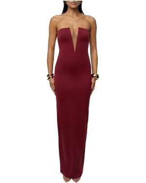 JLUXLABEL Midnight Illusion Maxi Gown - Red