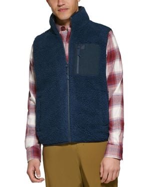 BASS OUTDOOR Coastal Fleece Full-zip Vest - Blue