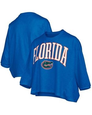 Pressbox Florida Gators Midi Arch Over Logo Oversized T-shirt - Blue