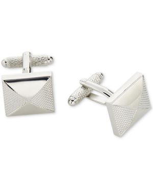 Perry Ellis Pyramid Cufflinks - White