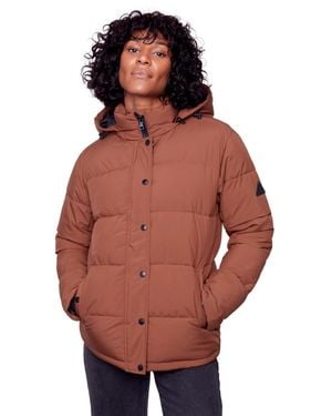 Alpine North Forillon | Short Quilted Puffer Jacket - Red