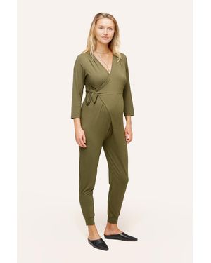 Nom Maternity Maternity Amabella Jumpsuit - Green