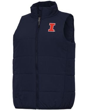 Antigua Illinois Fighting Illini Experience Full-zip Vest - Blue