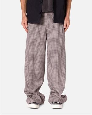 MNML Wide Leg Trouser Pants. - Gray