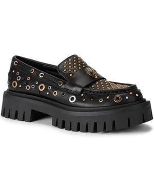 Kurt Geiger Studded Chunky Slip-on Loafers - Black