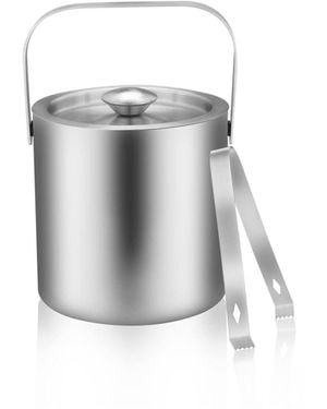 Piscifun Stainless Steel Double Wall Insulated Mini Ice Bucket - White
