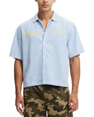 Cotton On Ventura Short Sleeve Shirt - Blue