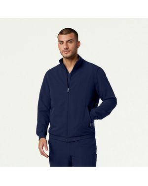 Jaanuu Wolfe 6-pocket Classic Scrub Jacket - Blue