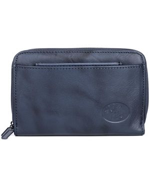 JULIA BUXTON Heiress Double Zip Organizer Wallet - Blue