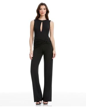 gloria front zip jumpsuit dress the population Dress the Population Gloria Jumpsuit