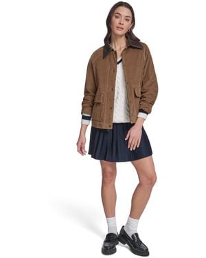 Levi's Regular Short Cotton Barn Jacket - White