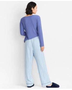 State Of Day Flannel Pajama Pants - Blue
