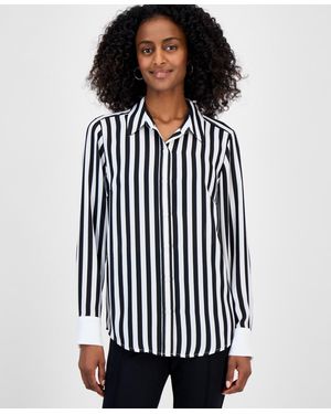 INC International Concepts Two-pocket Shirt - Blue
