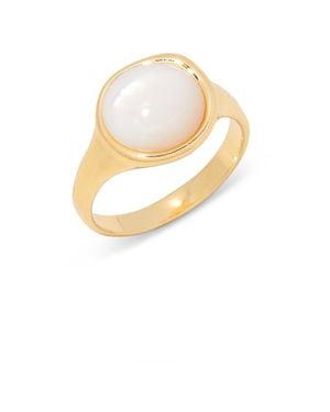 Brook and York 14k -plated Anna Cultured Mother Of Pearl Ring - White