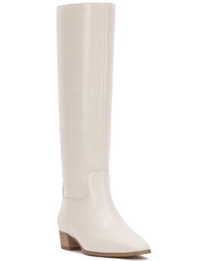 Vince Camuto Pavla Knee-high Snip-toe Boots - White